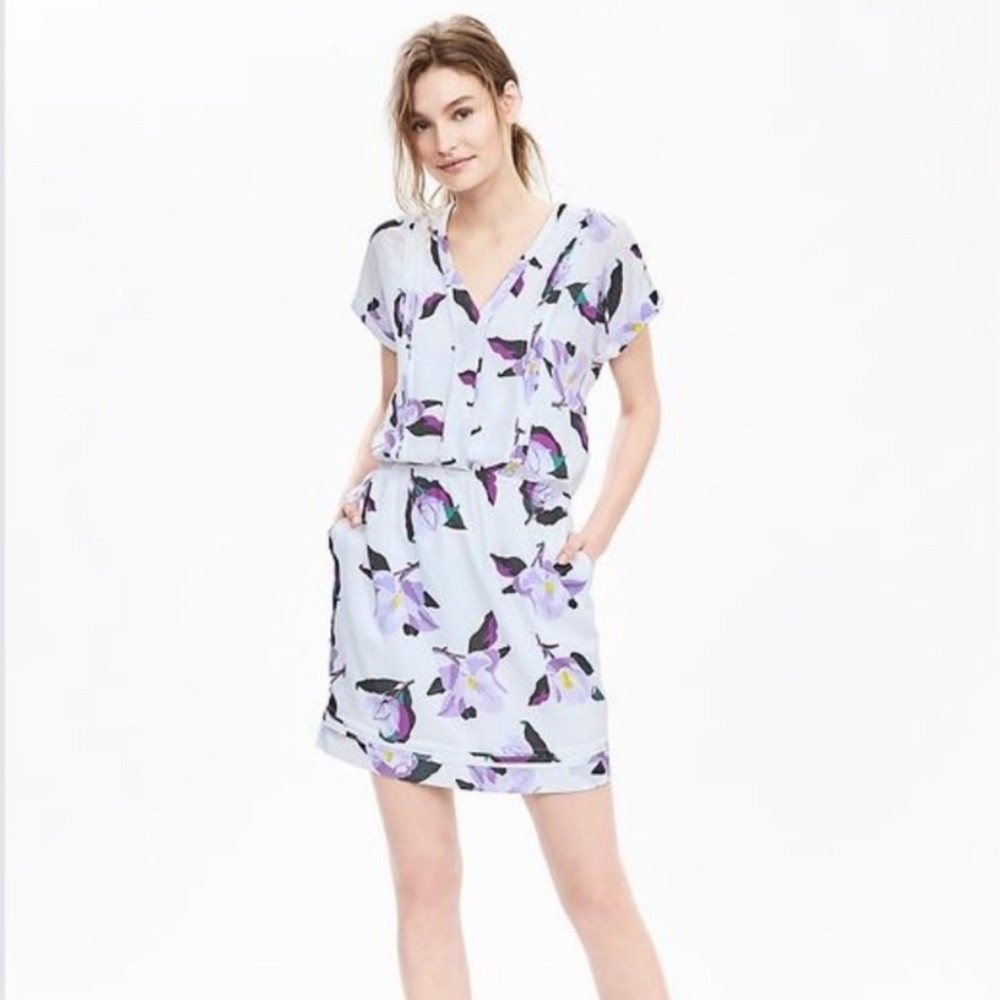 NWT Banana Republic pretty waist tie dress